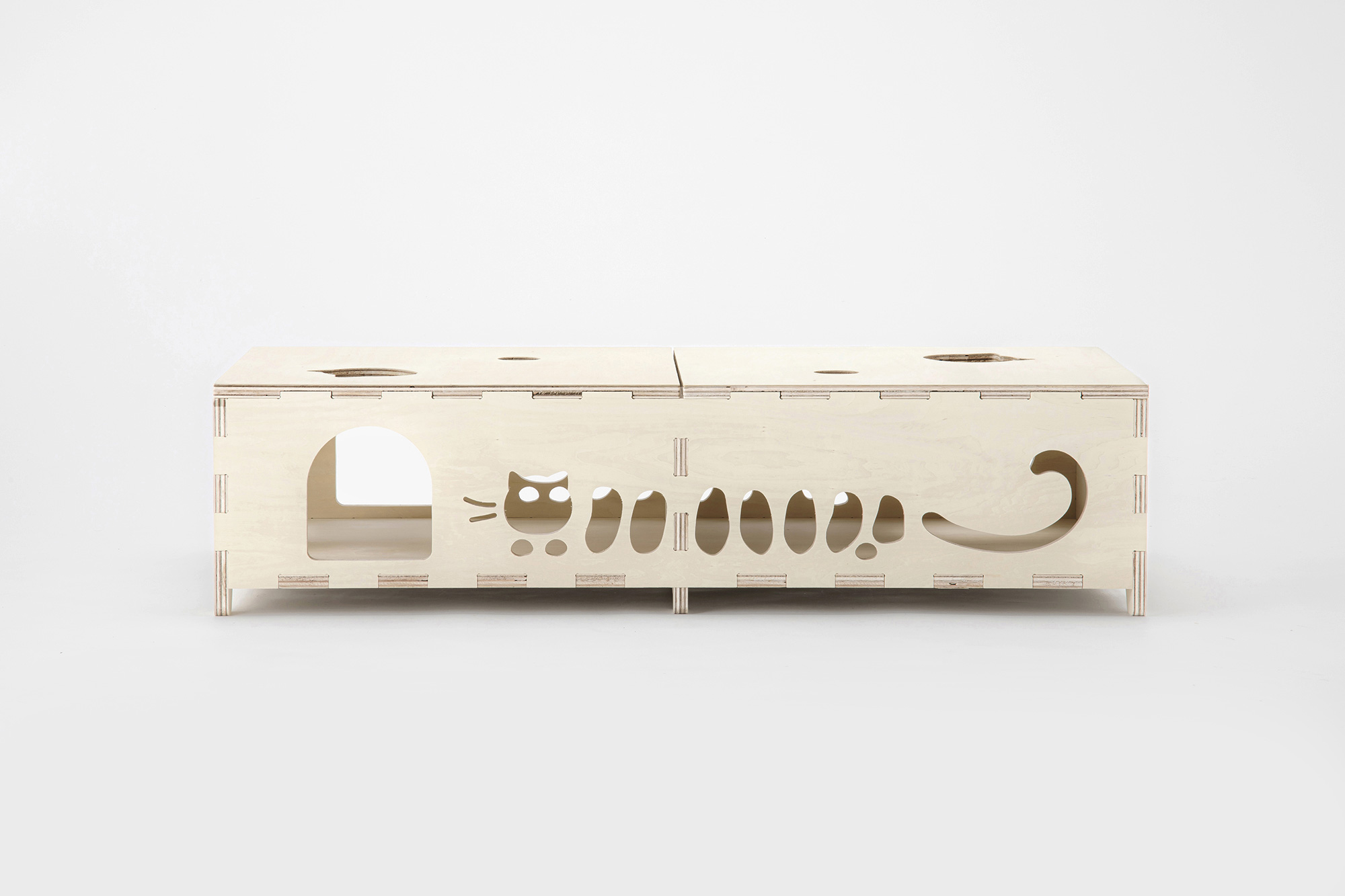 ねこのトンネルベンチ M（シナ） | CAINZ DIY MARKET | オーダー家具