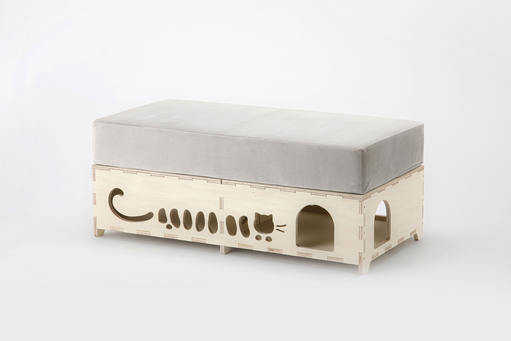 ねこのトンネルベンチ M（シナ） | CAINZ DIY MARKET | オーダー家具