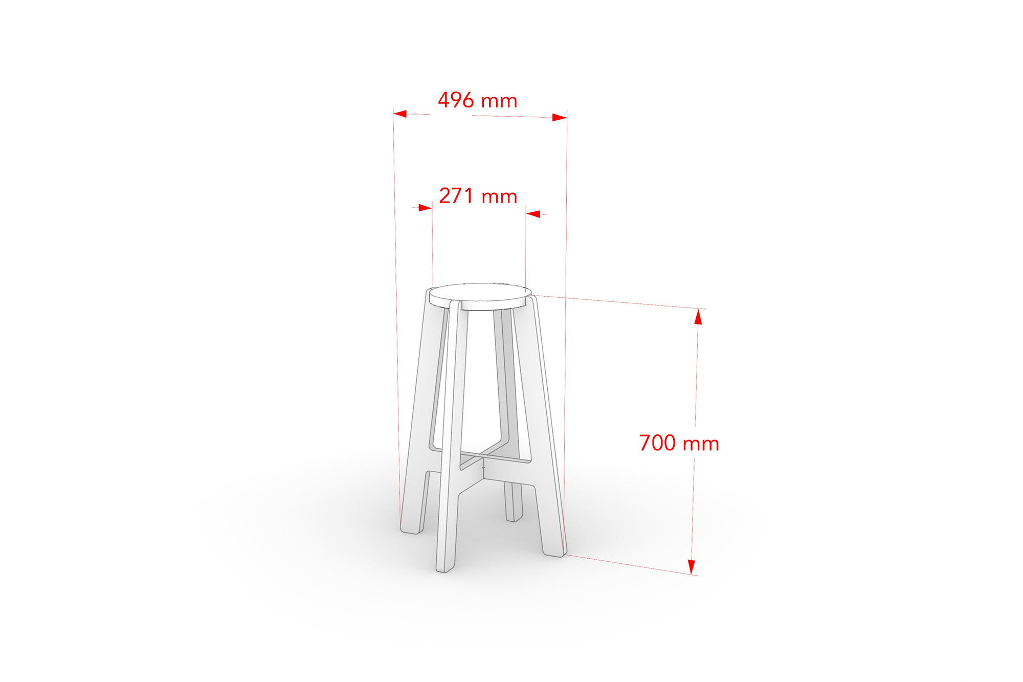 キッチンスツール70cm | CAINZ DIY MARKET | オーダー家具プラットフォーム