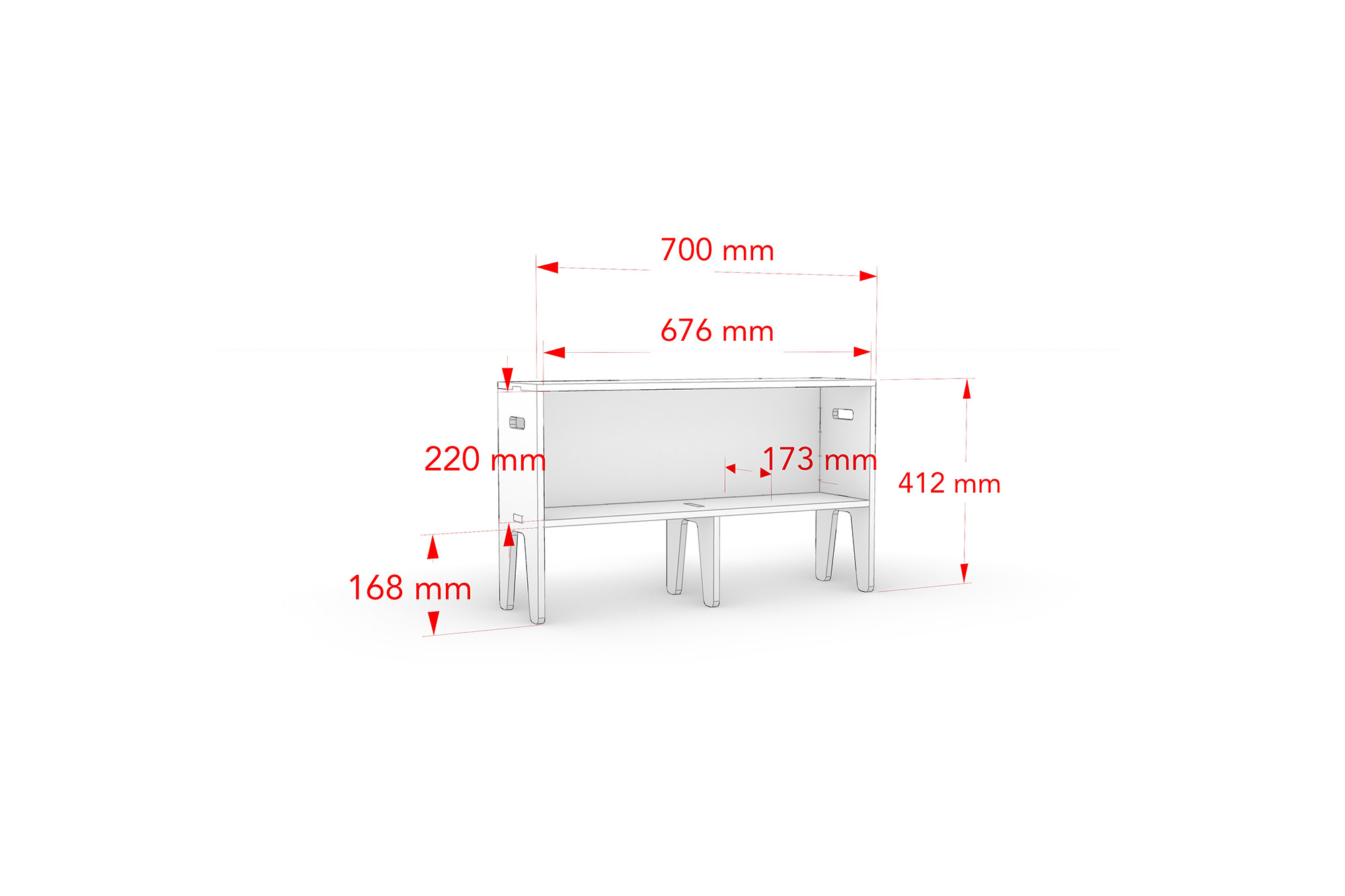 すのこベッドサイドシェルフ70cm（2個セット） | CAINZ DIY MARKET