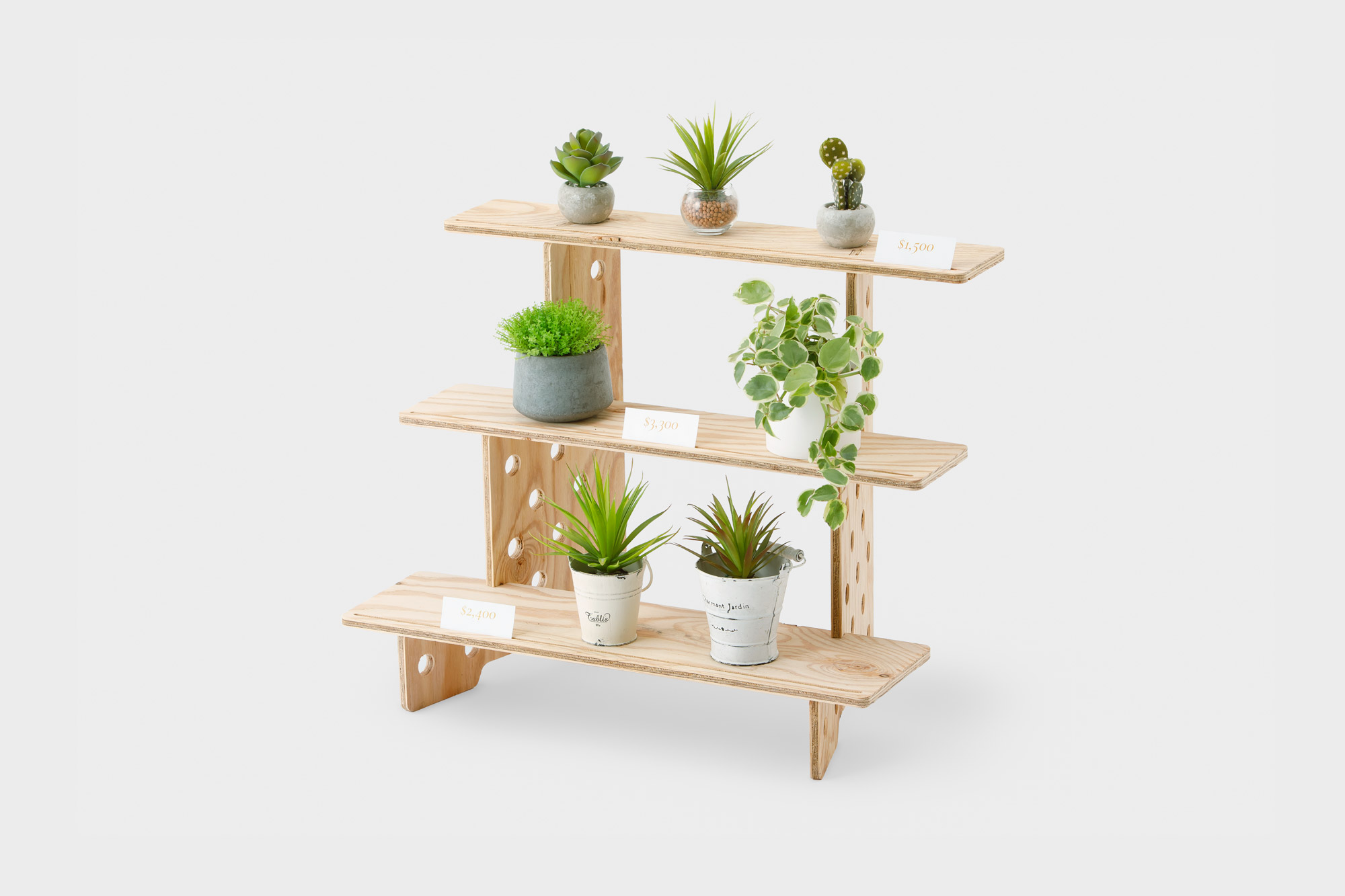 持ち運びできる卓上ディスプレイ（20cm×3段） | CAINZ DIY MARKET