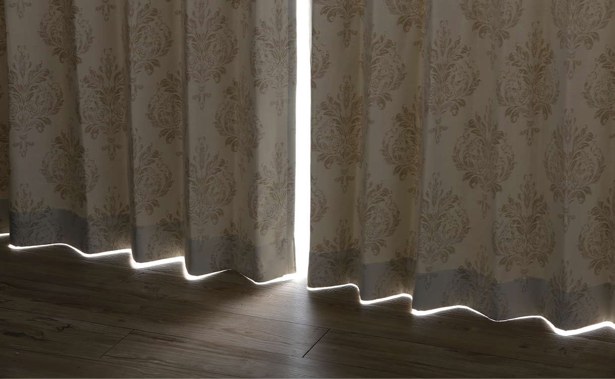 防炎遮光カーテン メホラール グレー 200×178cm 1枚入【別送品