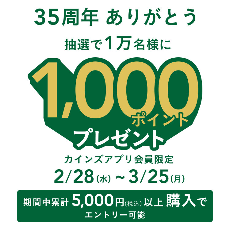 カインズ35周年の創業祭開催！2024年2月28日(日)から