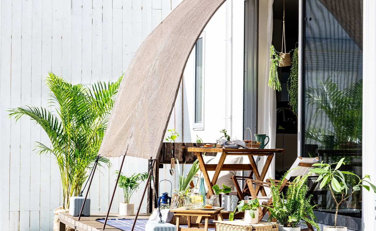 窓・ベランダの日除け日差し対策｜サンシェード・日除けシェード特集