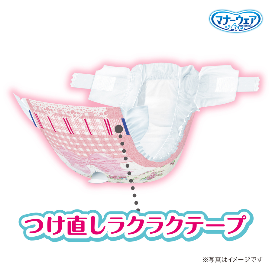 CONA CONA　女の子SSSSサイズ　42枚入　12袋セット マナーウェア 女の子用 SSSSサイズ 2種のデザイン入り 42枚入