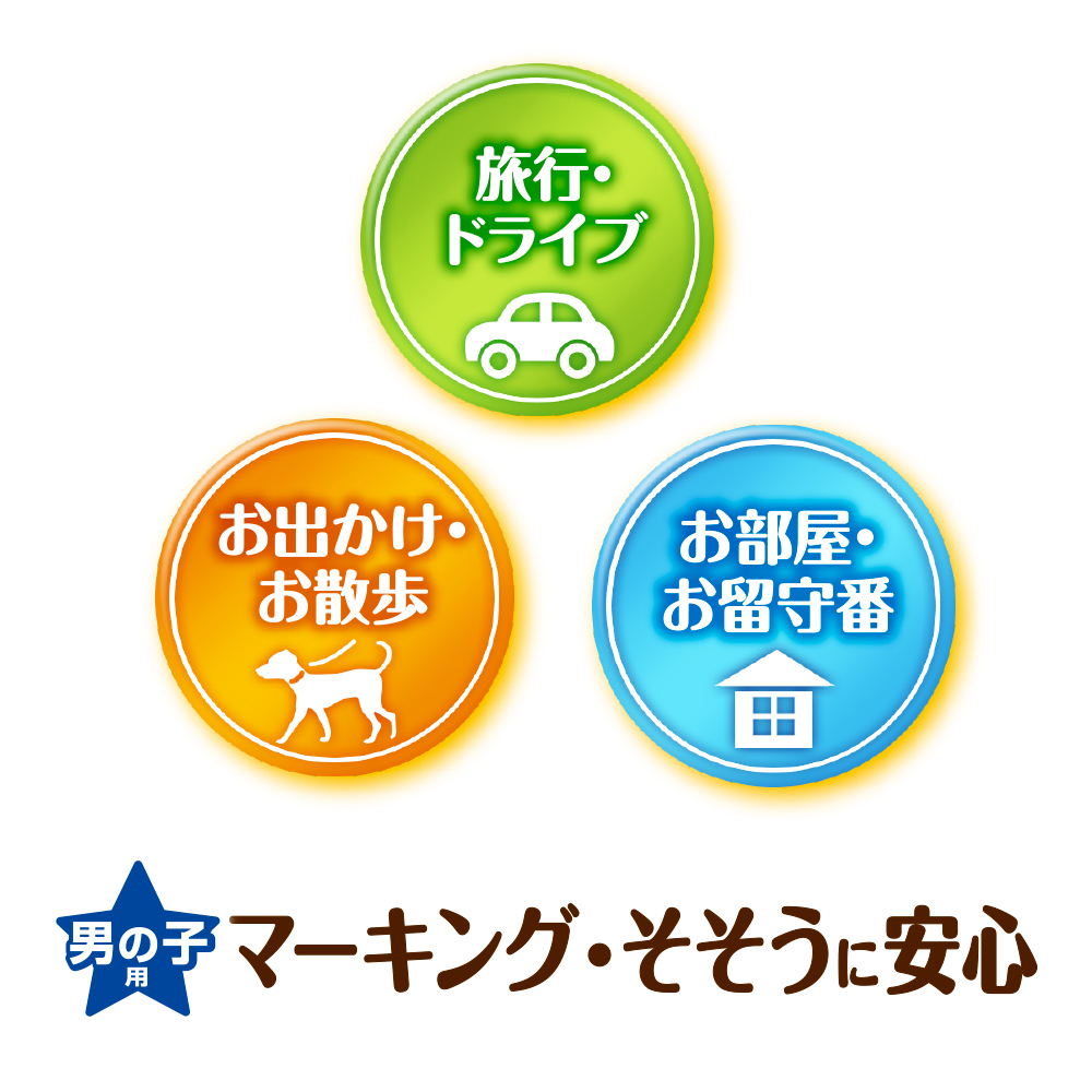 マナーウェア 男の子用 Sサイズ 小型犬用 迷彩 46枚入 | ペット用品