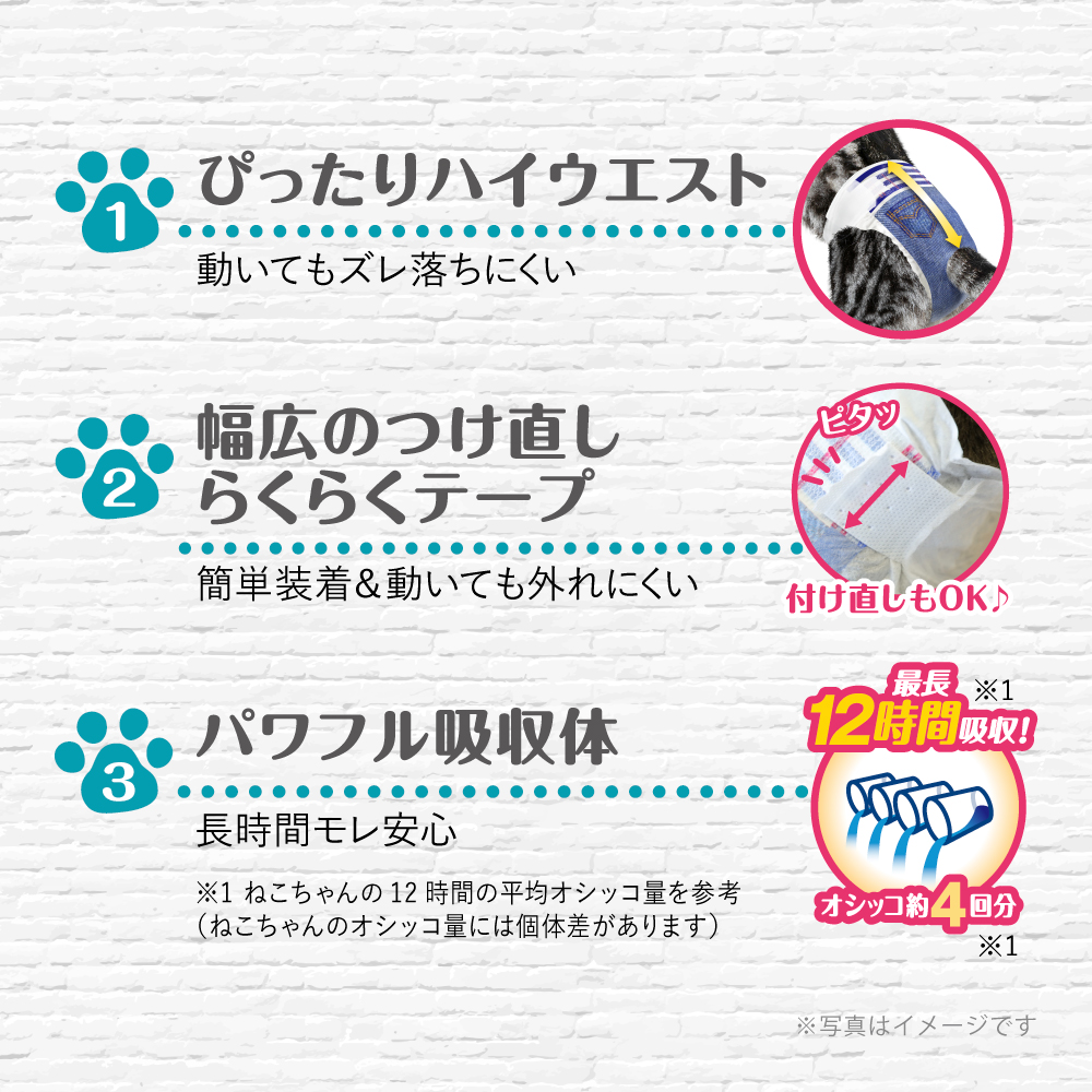 マナーウェアねこ用SS40枚 | ペット用品（犬） | ホームセンター通販