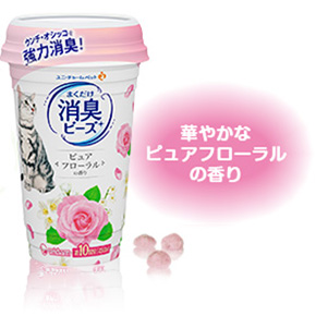 ユニ・チャーム 猫トイレまくだけ 消臭ビーズ 450g ナチュラルガーデン