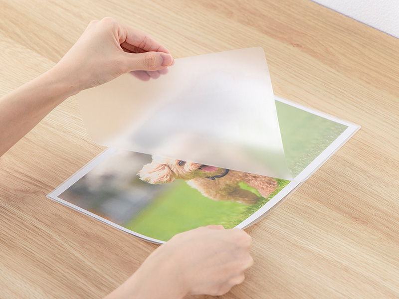 ラミネートフィルム 写真L判サイズ 30枚 | 文房具・事務用品 通販