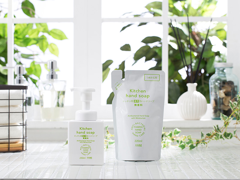 CAINZ キッチン用 薬用泡ハンドソープ 無香料 本体 250ml | ボディ