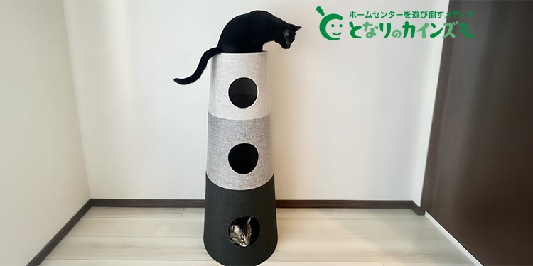キャットインテリアタワー NECOTA セットカーサ グレー | ペット用品