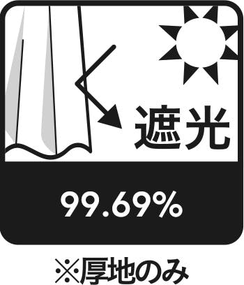 遮光99.69% ※厚地のみ