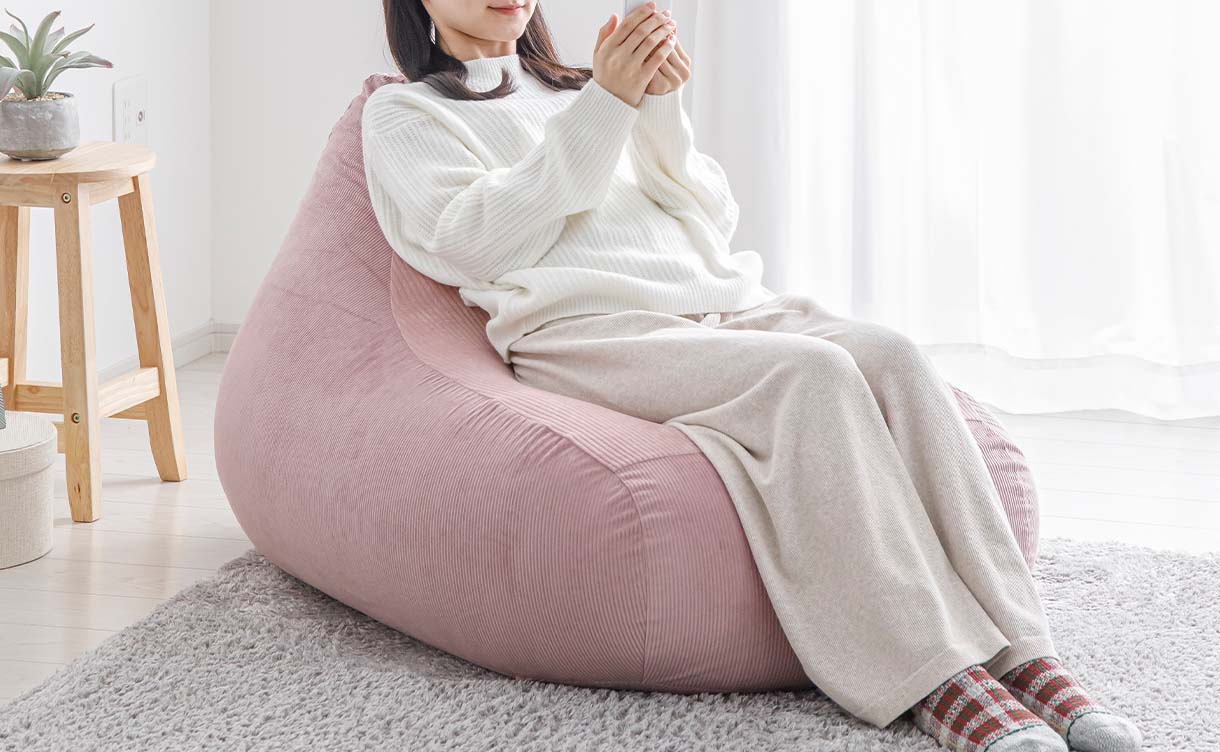 ソファクッション中材 ラフィー L ビーズ＋低反発チップ | クッション