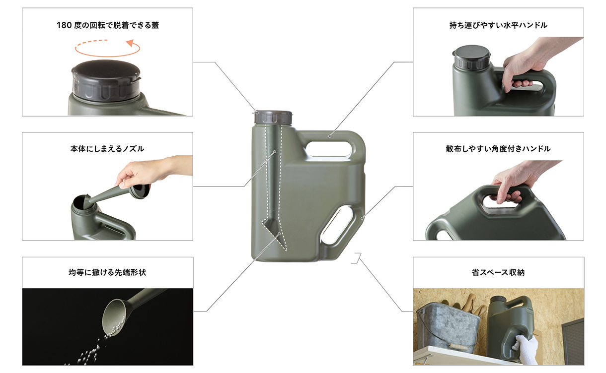 カインズ ノズルがしまえる散粒器 ノズピタ | 農業機械 通販