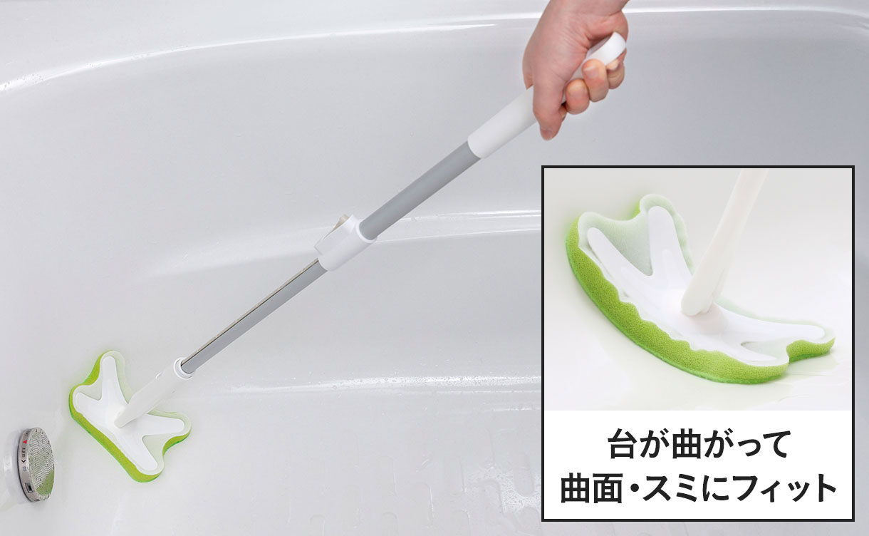 水だけで洗える曲面フィットバスクリーナー スペア | お風呂グッズ