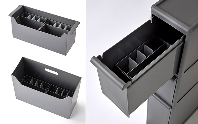 シェシェ仕切り付き収納ボックス シェシェ仕切り付き収納ボックス