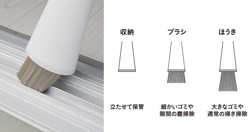 穂の長さは2段階に調整できる