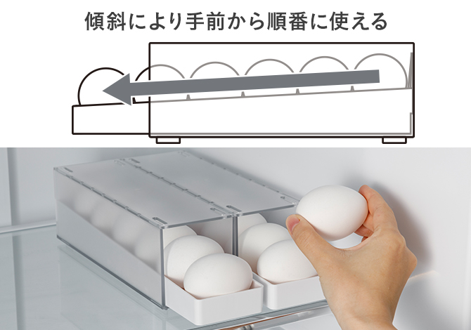 フレッシュ玉子ストッカー 2箱 | 保存容器 通販 | ホームセンターの