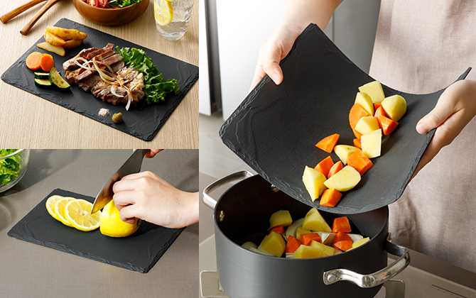 スレート風まな板 21×30cm | 包丁・ハサミ・調理器具・製菓用品