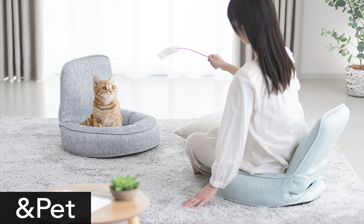 【美品】アーム付きグレー座椅子 重ねて収納可能 ＆Pet 持ち運びしやすいバケット座椅子 ミックスグレー 幅51cm 奥行48
