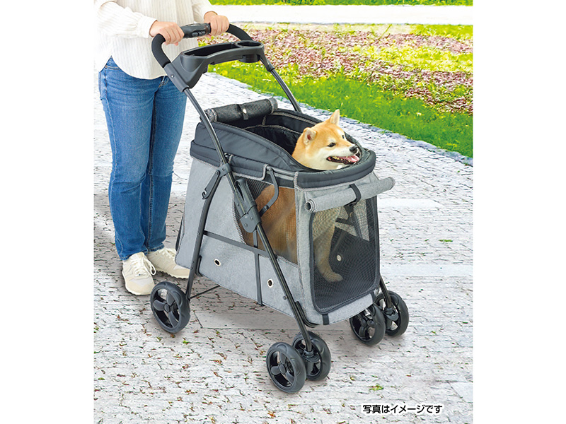 カインズ　ペット　カート　犬　猫 ペット用カート3輪ストライプ | ペット用品（犬） 通販
