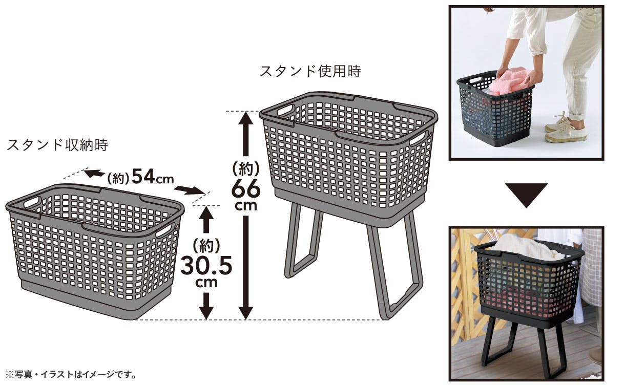 洗濯時などの腰の負担を軽減