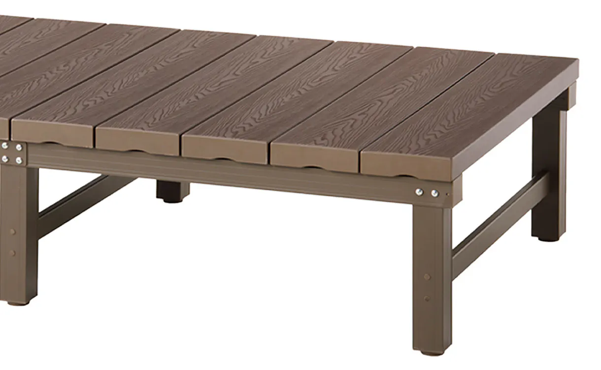 人工木アルミDXデッキ T型 1890 ブラウン 180×90cm(販売終了 