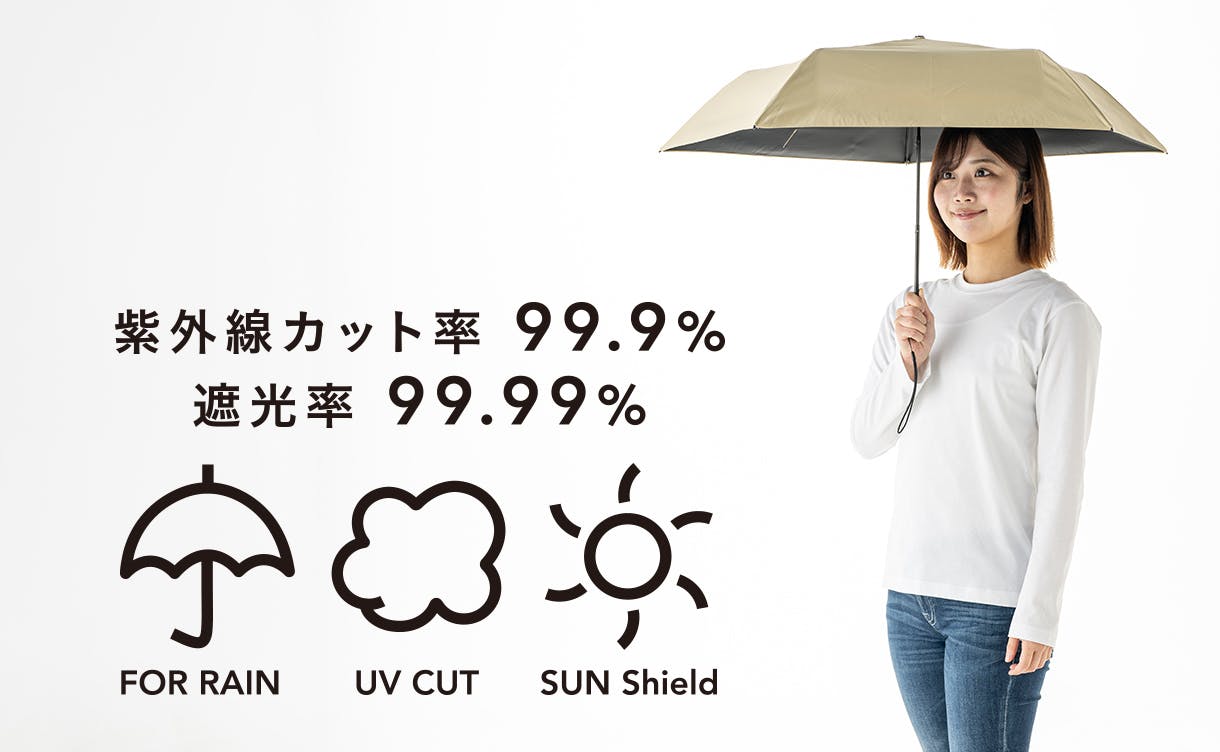 UVカット率 99.9%・遮光率 99.99%