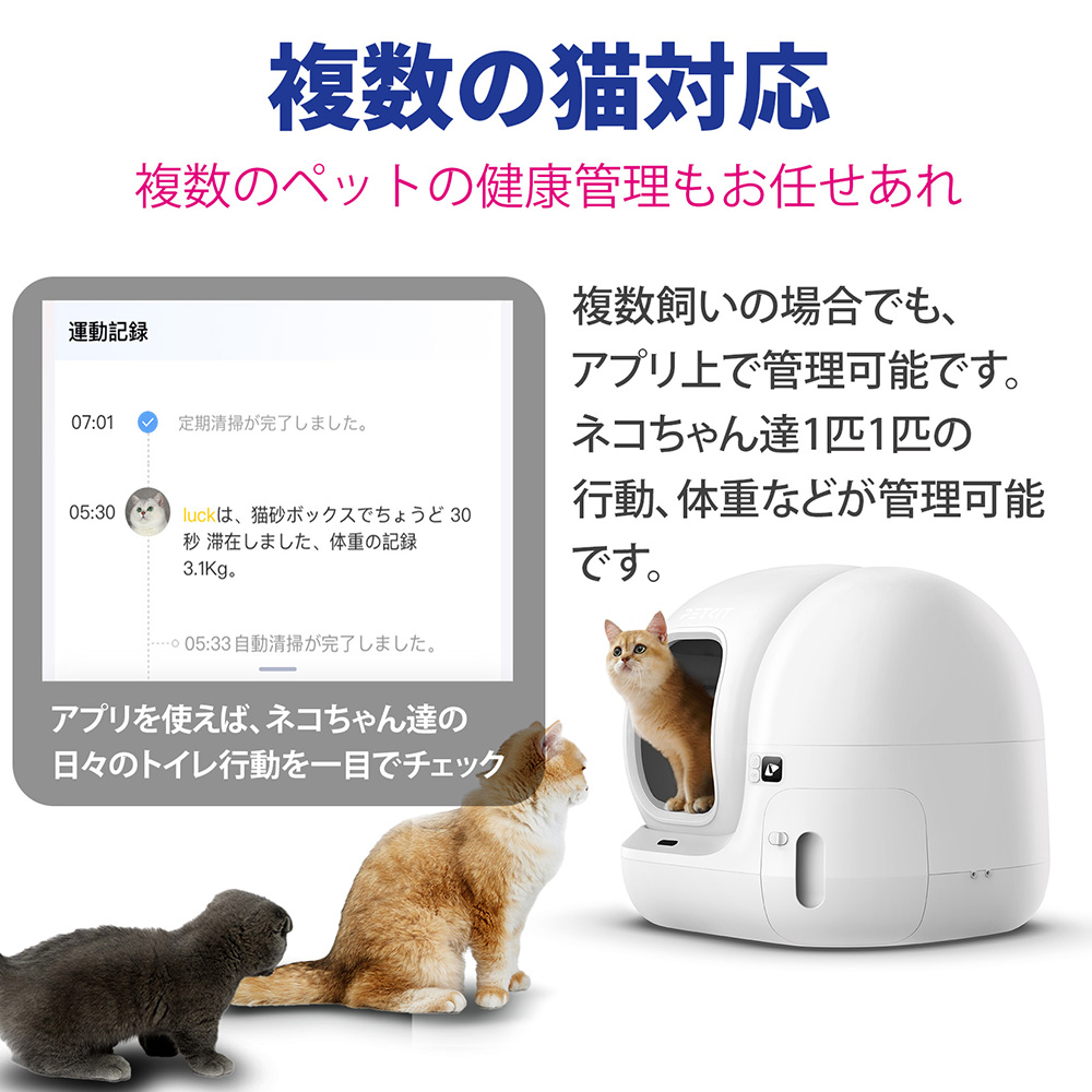 PET KIT 猫用自動トイレ P9902 | 猫砂・猫トイレ 通販