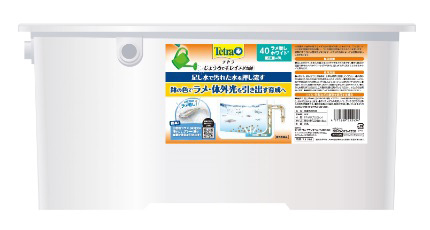 テトラ じょうろでキレイ メダカ鉢 40 ラメ増しホワイト | 水中生物