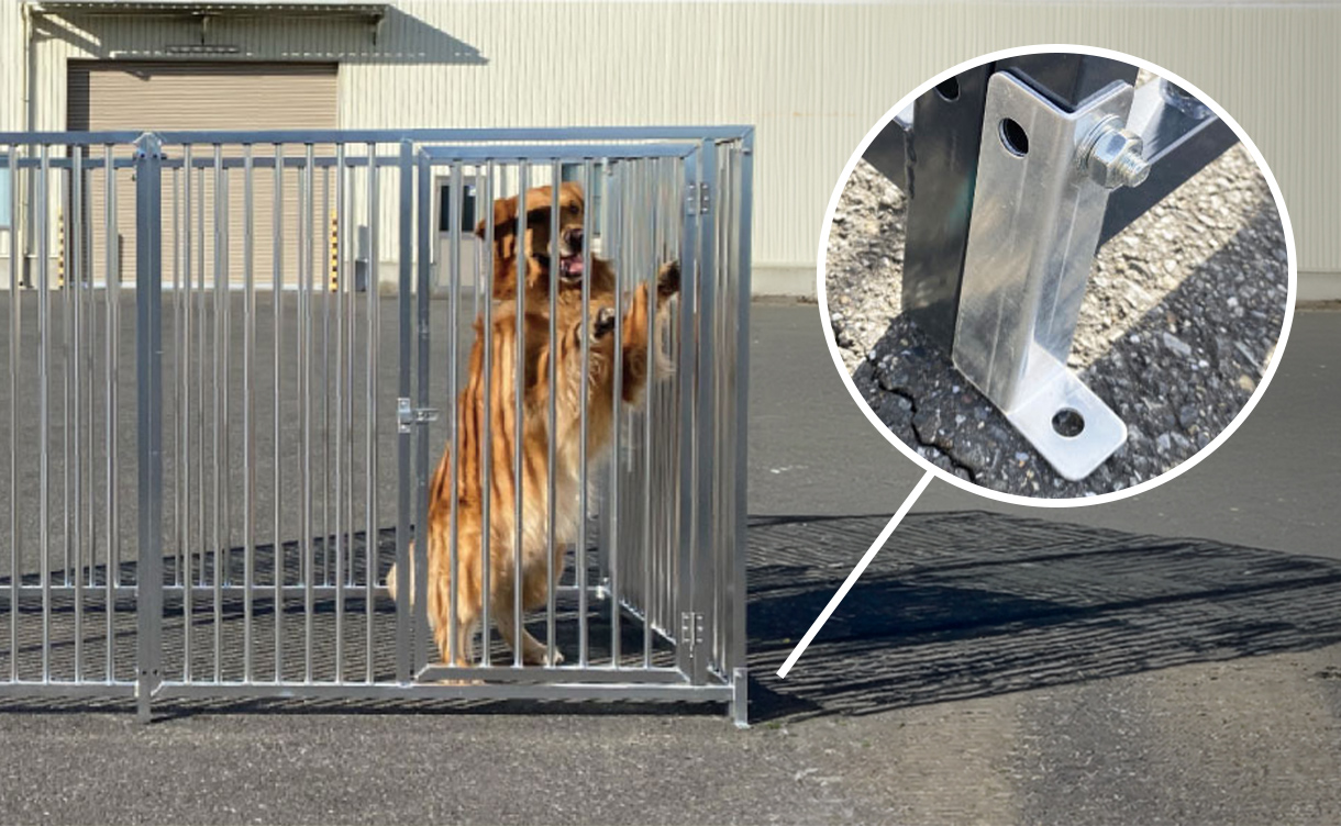 新型わんちゃんパネル グレー 幅1200mm 長さ1200mm 厚さ25mm | 鋼材