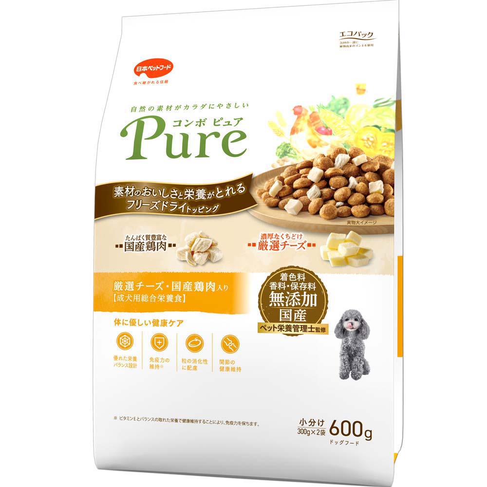 コンボピュアドッグ チーズ・鶏肉入り 600g | ドッグフード 通販