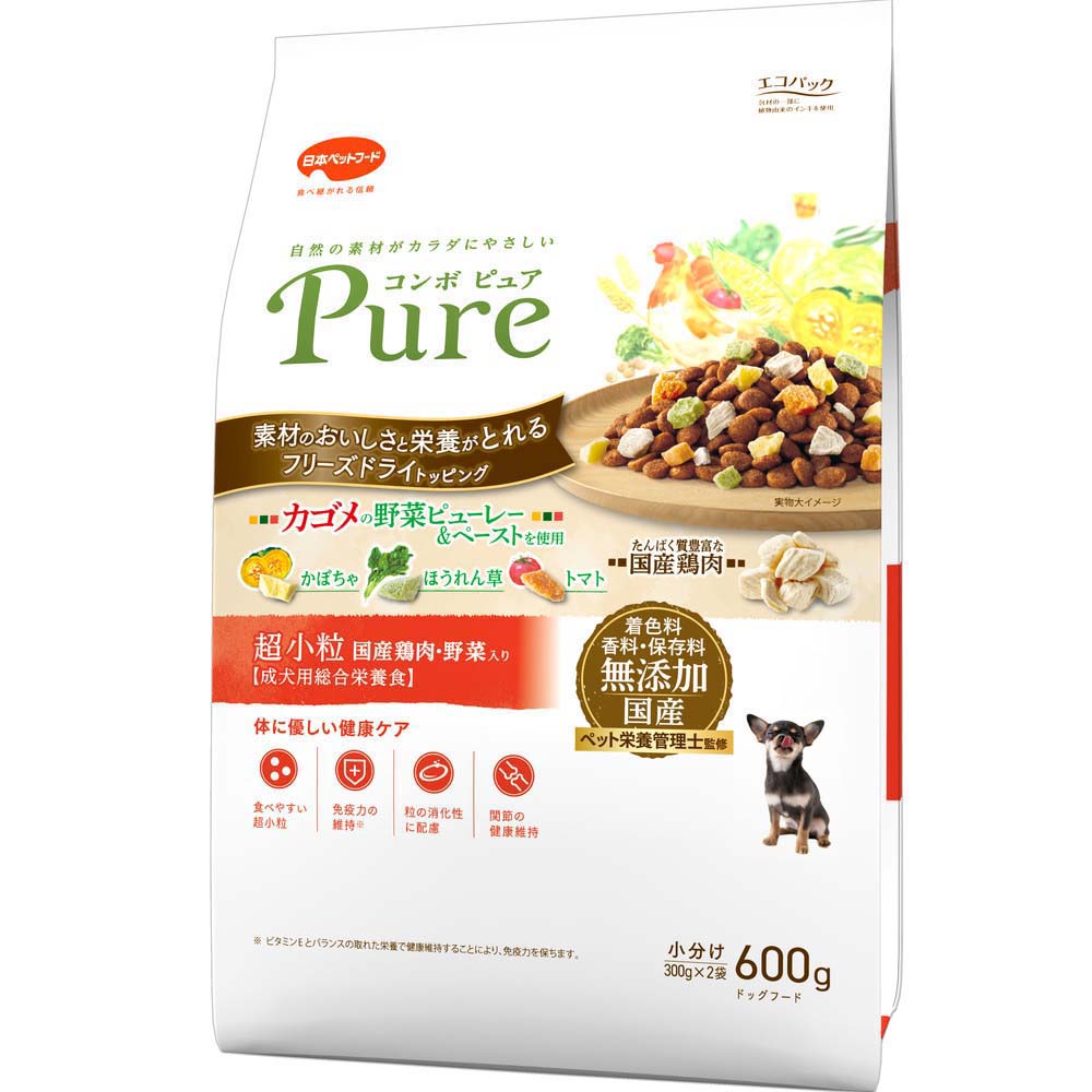 コンボピュアドッグ 超小粒 600g | ドッグフード 通販