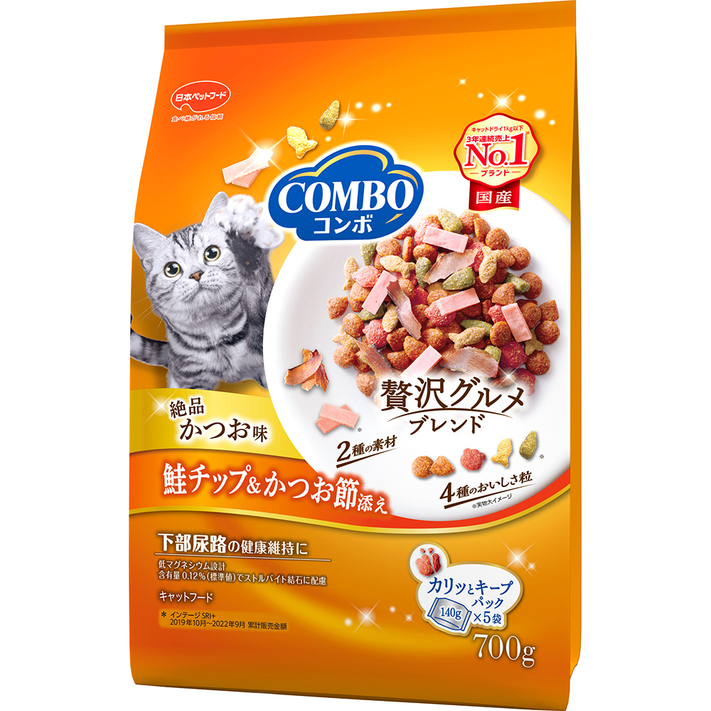 コンボキャット かつお味・鮭チップ・かつお節添え 700g