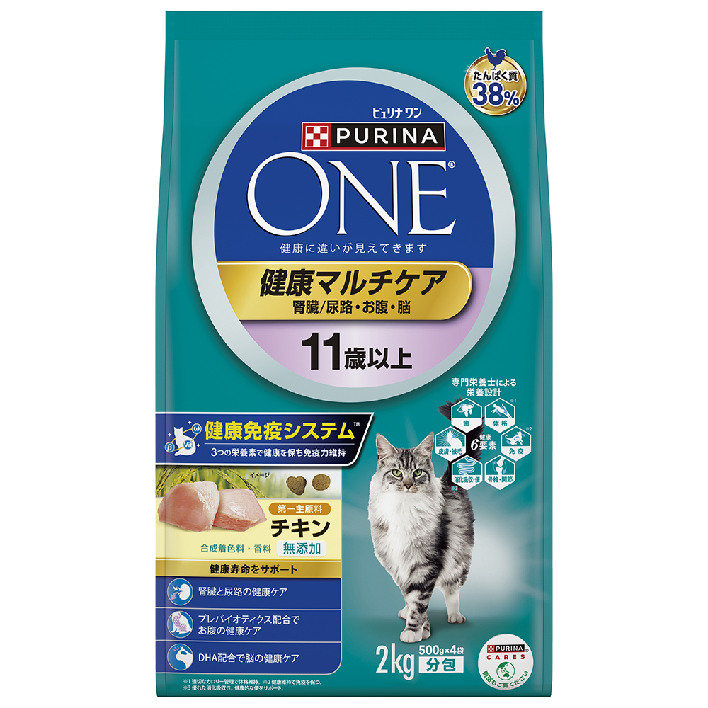 ピュリナワン キャット 健康マルチケア 11歳以上 2kg | ペット