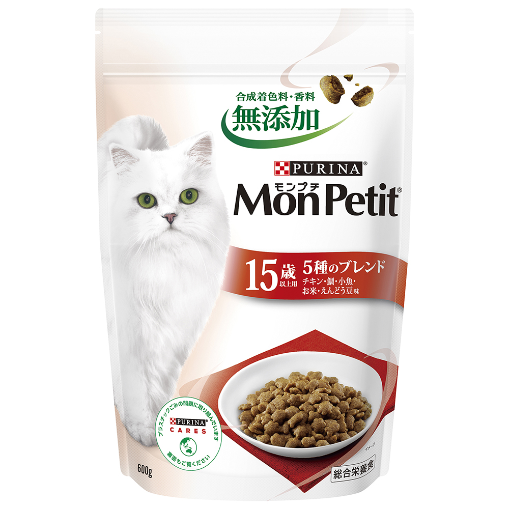 モンプチバッグ 15歳5種のブレンド600g(販売終了) | キャットフード
