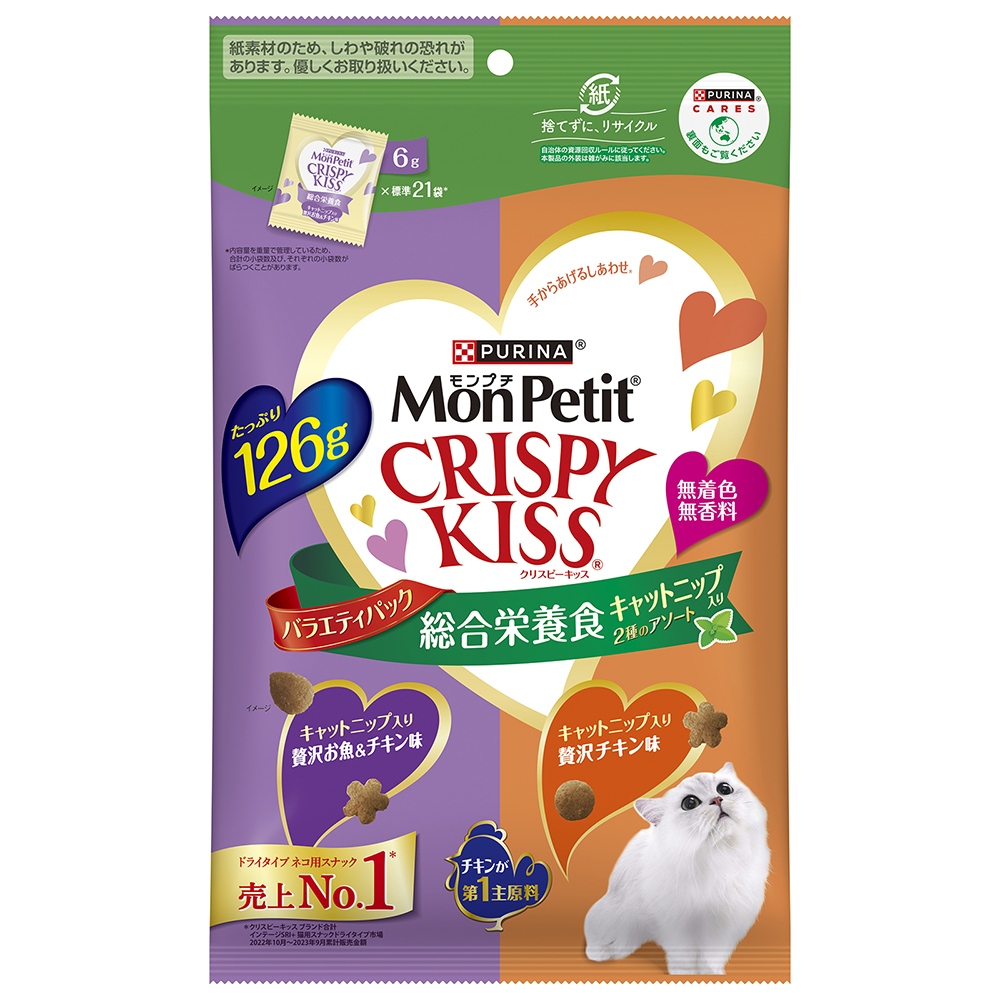 ピュリナ モンプチ クリスピーキッス チーズ＆チキンセレクト 6g