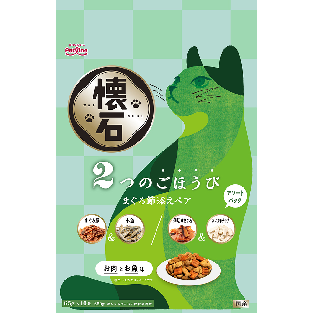 懐石 2つのごほうび まぐろ節添えペア650g | ペット用品(猫 懐石 2つのごほうび まぐろ節添えペア650g | ペット用品(猫