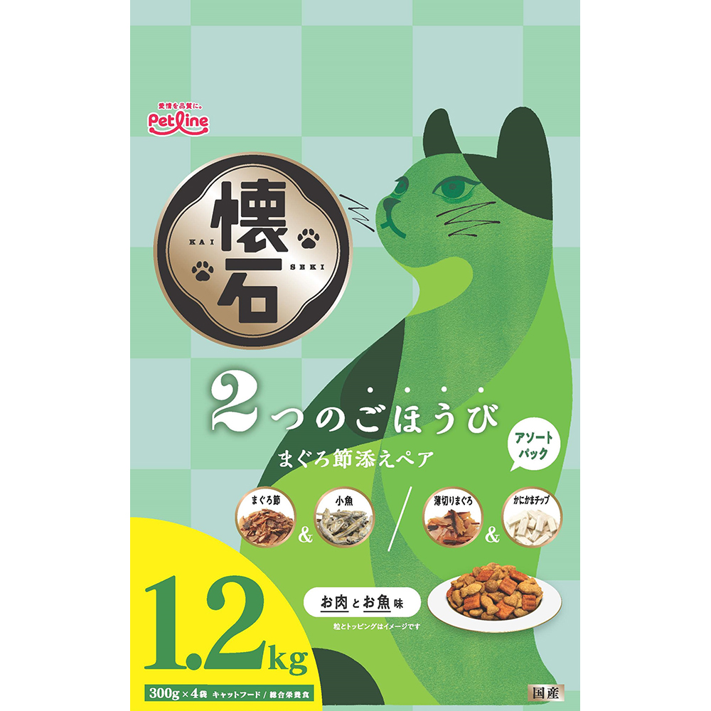 懐石 2つのごほうび まぐろ節添えペア 1.2kg | キャットフード 通販