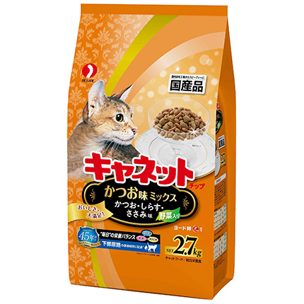 キャットフード mny Pet'sOne キャットミール かつお＆まぐろ ミニ(60g)3缶パック