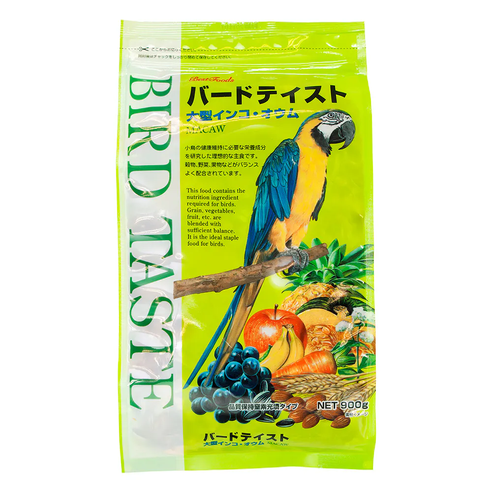 バードテイスト 大型インコ・オウムのえさ 900g | ペット用品（小動物 