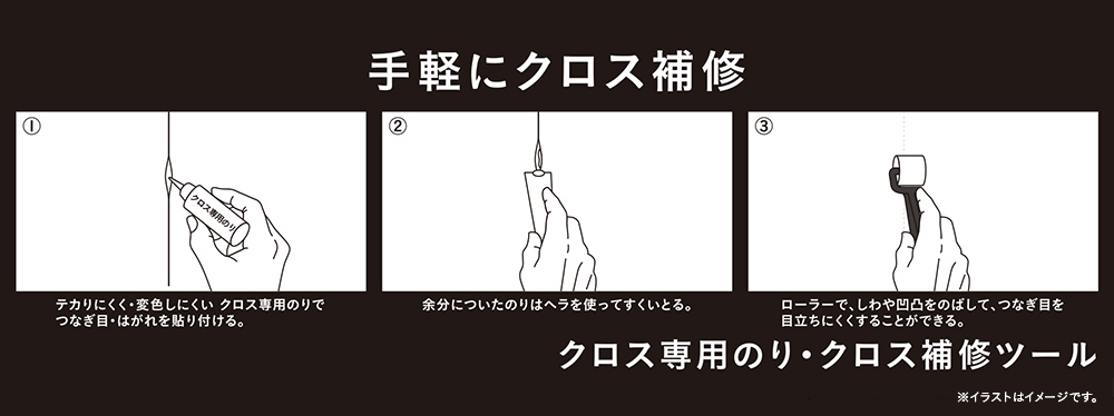 クロスタッチ 建築の友 〈 クロス 補修 汚れ 破れ 壁紙 柱 壁 キズ