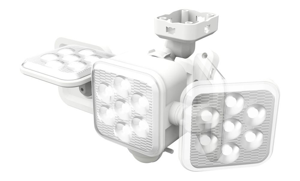 RITEX センサーライト電池式 5W 3灯 1350ルーメン LED-320 防犯 防雨
