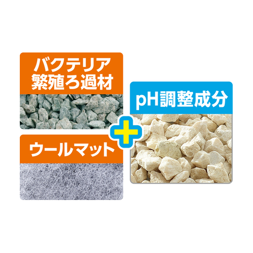 GEX pHキープ＆バクテリア スリムマット 5個 | 水中生物用品・水槽用品