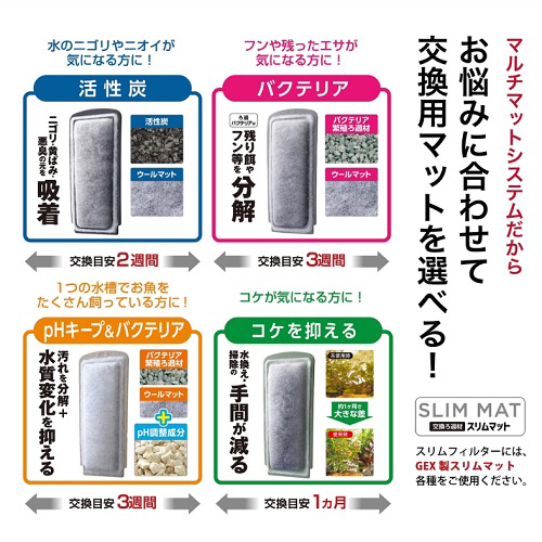 スリムフィルター DC-X S2 | 水中生物用品・水槽用品 通販