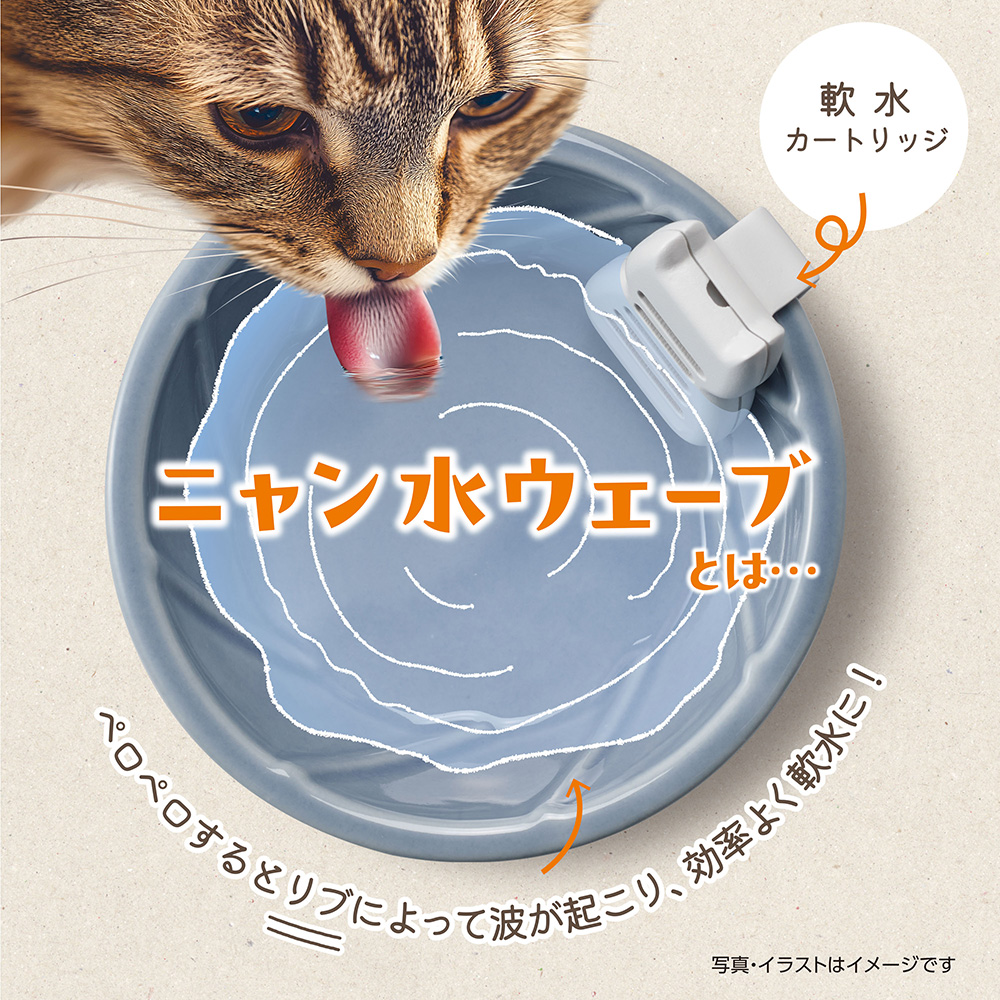 ピュアクリスタル 超ニャン水ボウル ブルー | ペット用品（犬） 通販