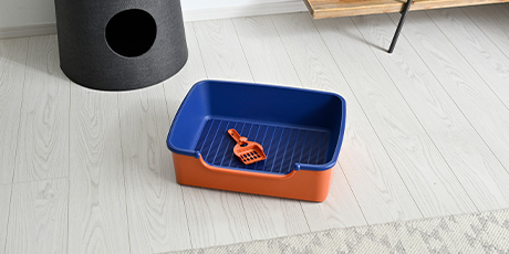 ニャンとも清潔トイレ シンプルタイプ オレンジ＆ブルー(販売終了