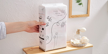 大王製紙 さら肌さらり吸水ナプキン 50cc 648枚(18枚×36パック) ナチュラ さら肌さらり コットン100% シンプルデザイン ちょこっと吸水