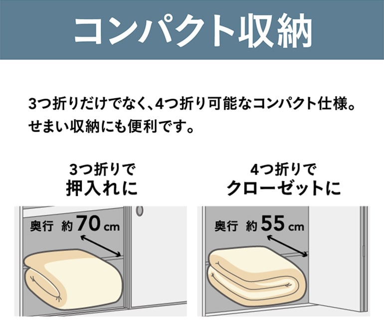 コンパクトに収納出来る敷布団 シングル ホームセンター通販 カインズ