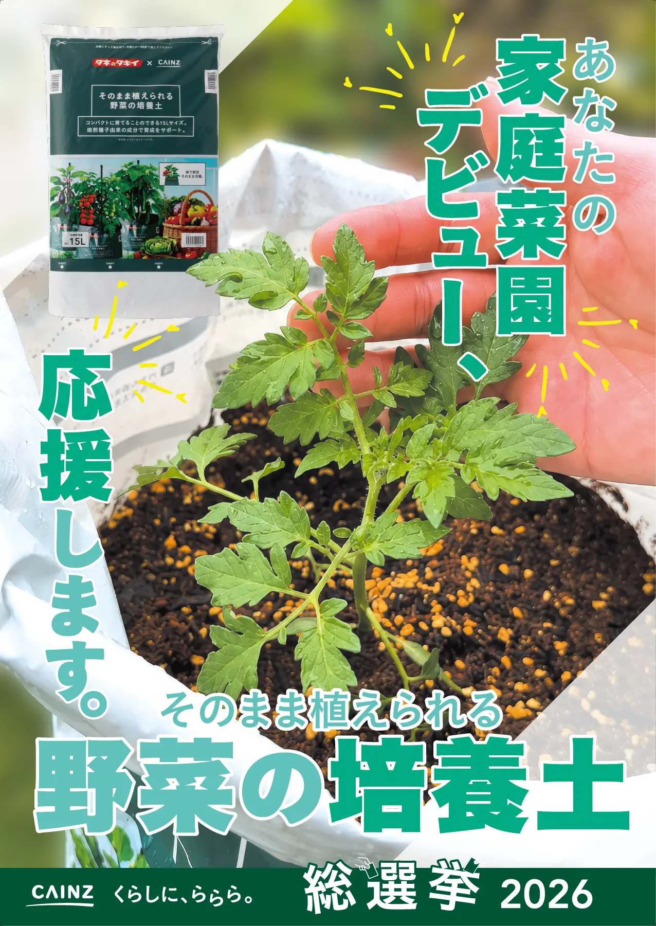 そのまま植えられる野菜の培養土 15L